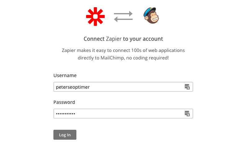 connect mailchimp to zapier